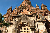 Bagan Myanmar. Temple clusters near the Gubyauknge, Myinkaba. 